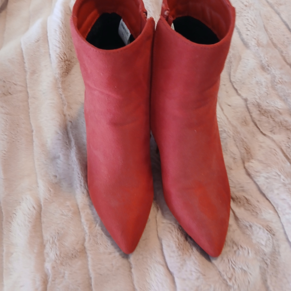 Dream Pairs Vibrant Red Ankle Boots